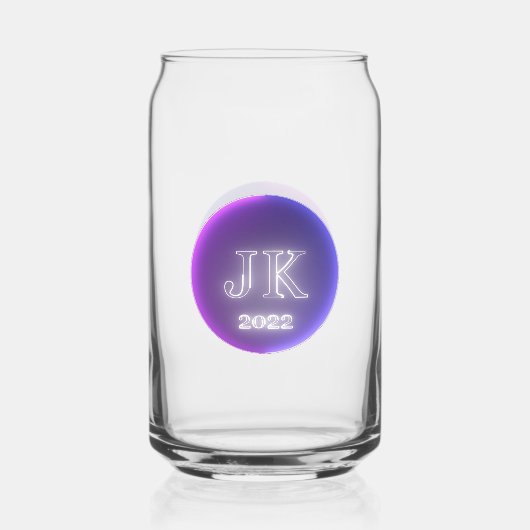 Gedrukt blik glas JK 2022 roze Paarse Logo (Voorkant)