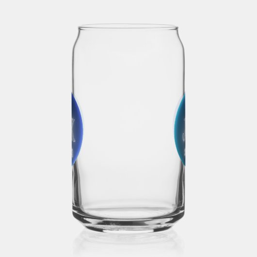 Gedrukt blik glas JK 2023 Blue Logo (Rechts)