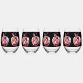 Gedrukt blikglas wijnglas zonder voet (Links)