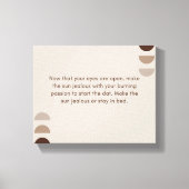 Gedrukt canvas ontwerp. (Voorkant)