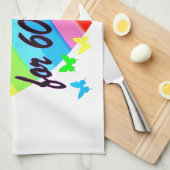 GEDRUKT DOOR GOD VOOR 60 JAAR HARDONTWERP THEEDOEK (Quarter Fold)