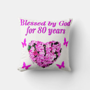 GEDRUKT DOOR GOD VOOR 80 JAAR, PLATTELIJK ONTWERP KUSSEN