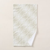 Gedrukt edellichtbeige en wit bad handdoek (Handdoek)