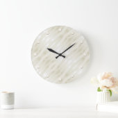Gedrukt edellichtbeige en wit grote klok (Huis)