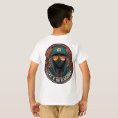 Gedrukt Face Design T-shirts voor Kids Jongens (Achterkant volledig)
