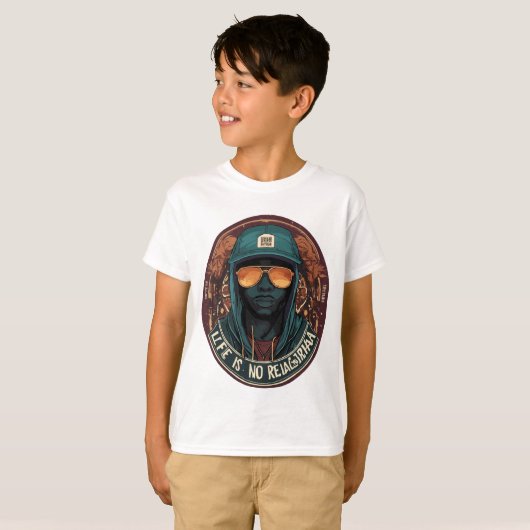 Gedrukt Face Design T-shirts voor Kids Jongens (Voorkant volledig)