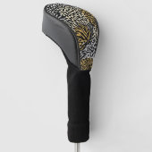 Gedrukt gemengd dier zebra luipaard tijger gemengd golfheadcover (Schuin)