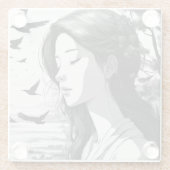 Gedrukt Glazen Onderzetter (Achterkant)