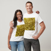 GEDRUKT GOUDEN WIT T-SHIRT (Unisex)