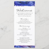 Gedrukt huwelijk programmakaart (Voorkant)