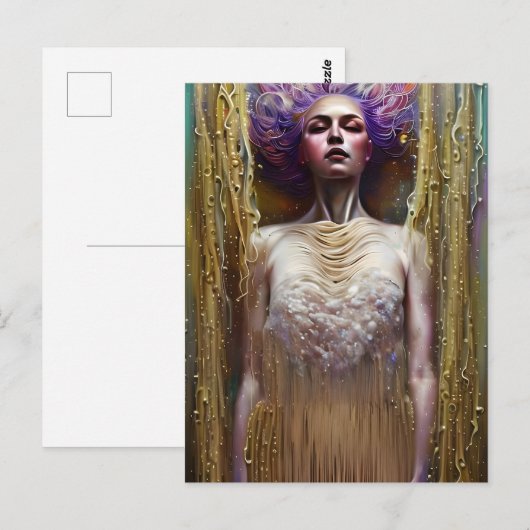 Gedrukt in spaghetti-Briefkaart Briefkaart (Voorkant / Achterkant)