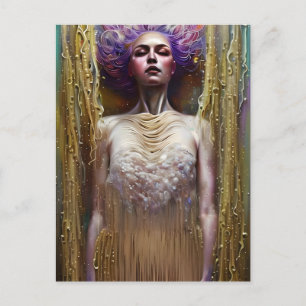 Gedrukt in spaghetti-Briefkaart Briefkaart