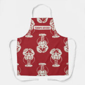 Gedrukt Lobster, speciaal Schort voor All-Over Pri (Voorkant)