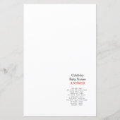 Gedrukt Mermaid Baby shower Game (Achterkant)