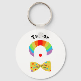 Gedrukt met Rainbow Wig Illustralized Sleutelhanger