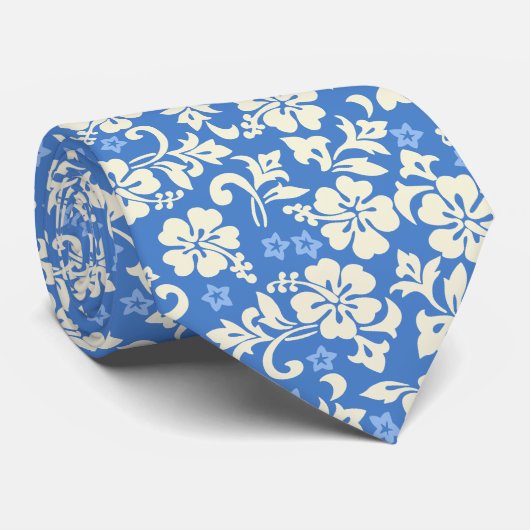 Gedrukt Met twee kanten van de Hibiscus van Pareau Stropdas (Opgerold)