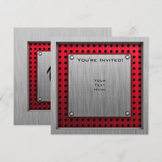 Gedrukt metaal ziet Dirt Bike eruit Kaart (Voorkant / Achterkant)