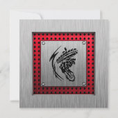 Gedrukt metaal ziet Dirt Bike eruit Kaart (Achterkant)