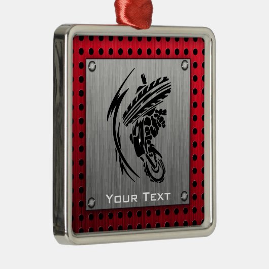 Gedrukt metaal ziet Dirt Bike eruit Metalen Ornament (Rechts)