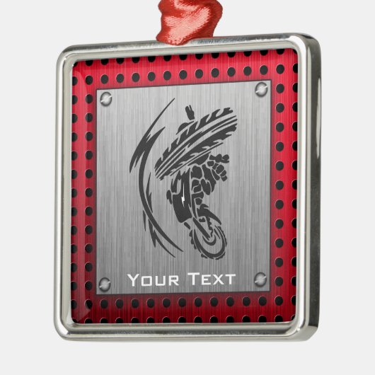 Gedrukt metaal ziet Dirt Bike eruit Metalen Ornament (Links)