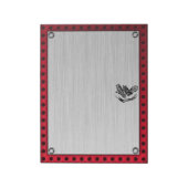 Gedrukt metaal ziet Dirt Bike eruit Notitieblok (Linkerzijde)