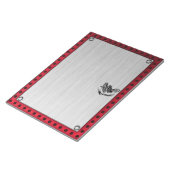 Gedrukt metaal ziet Dirt Bike eruit Notitieblok (Schuin)