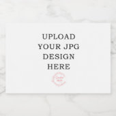 Gedrukt mini mousserende wijn label sparkling wijnetiket (Enkel label)