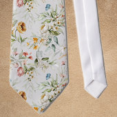 Gedrukt monogram op kleurrijk flessenleven stropdas