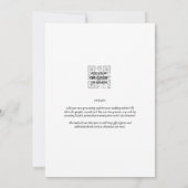 Gedrukt OF digitaal downloadweddenschap INVITE Whi Kaart (Achterkant)