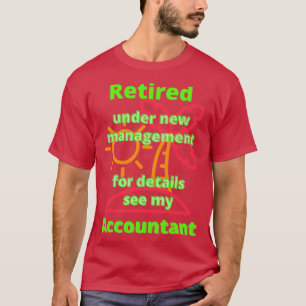 Gedrukt onder nieuw beheer voor meer informatie zi t-shirt