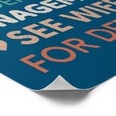 Gedrukt onder nieuw beheer Zie vrouw voor meer inf Poster (Hoek)