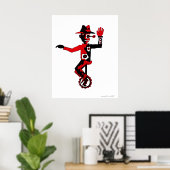 Gedrukt op poster voor abstracte grafische vormgev (Thuiskantoor)