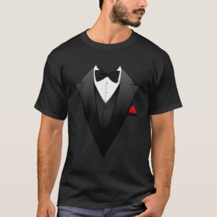 Gedrukt pak Tuxedo Business Kostuum voor mannen T-shirt