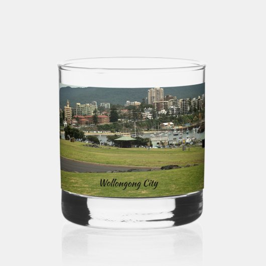 Gedrukt rotsglas whisky glas (Voorkant)