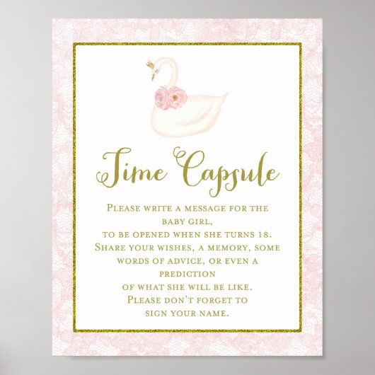 Gedrukt Roze Baby shower Spel Poster (Voorkant)