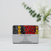 Gedrukt Snakeskin-ontwerp, 3,5 inch x 2,0 inch Visitekaartje (Staand voorkant)