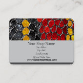 Gedrukt Snakeskin-ontwerp, 3,5 inch x 2,0 inch Visitekaartje (Voorkant)