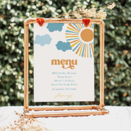 Gedrukt Sun Party Menu