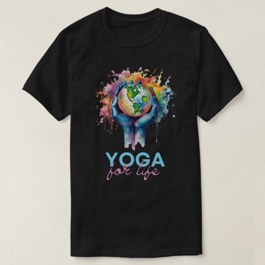 Gedrukt T-shirt voor Yoga (Design voorkant)