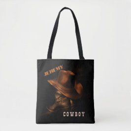 Gedrukt tas Cowboy Boot pet gepersonaliseerd