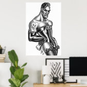 Gedrukt tot thrill poster (Thuiskantoor)