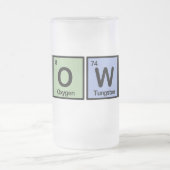 Gedrukt uit elementen matglas bierpul (Center)