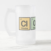 Gedrukt uit elementen matglas bierpul (Links)