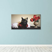 Gedrukt voor de bal canvas afdruk (Insitu (Houten vloer))