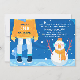 Gedrukt voor de uitnodiging tot winterdag