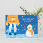 Gedrukt voor de uitnodiging tot winterdag (Staand voorkant)