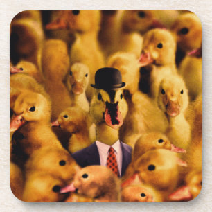 Gedrukt voor succes Duck Bier Onderzetter