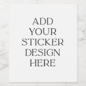 Gedrukt Wijnlabel Sjabloon | Upload Je Ontwerp Wijn Etiket (Enkel label)