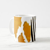 Gedrukt Zebra Stripe Pillow Koffiemok (Voorkant links)