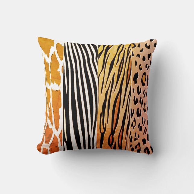 Gedrukt Zebra Stripe Pillow Kussen (Voorkant)